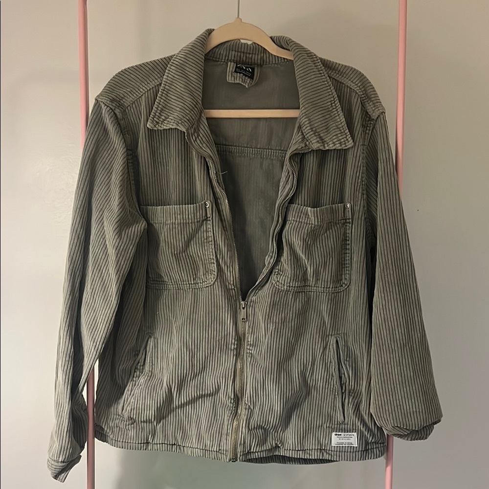 Zara Gray Ribbed Jacket